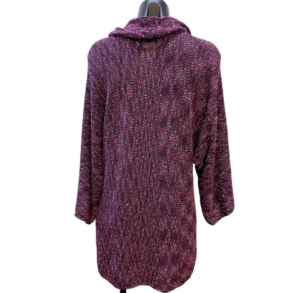 *NWT Coldwater Creek Purple Blouse Cowlneck Pullover Sweater Size 1X - Picture 4 of 5